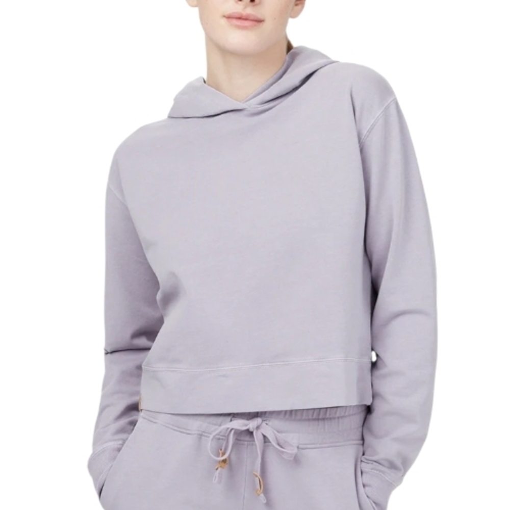 Tentree French Terry Cropped HoodieCropped Hoodie Purple Ash Size XS